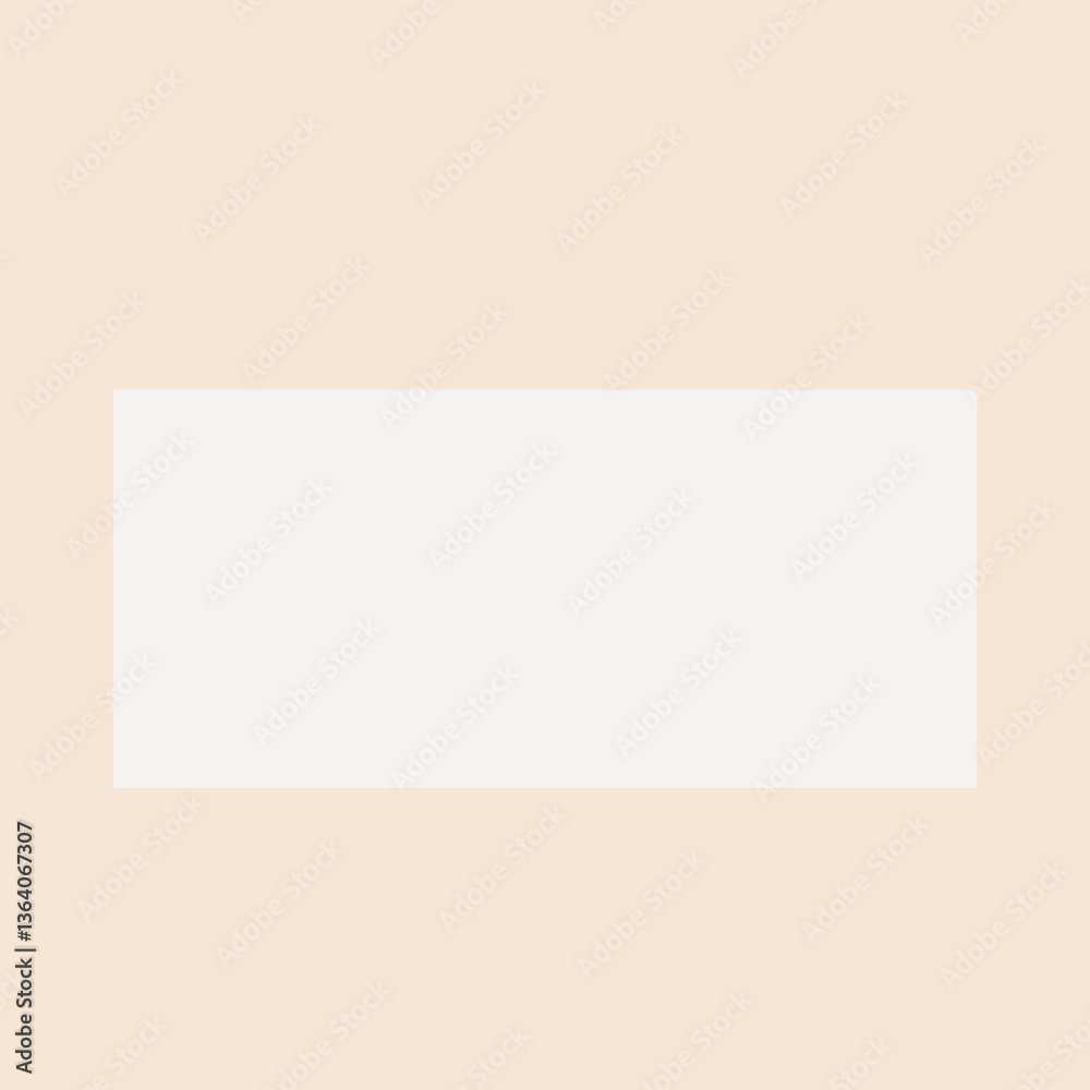 Beige frame, off white rectangle collage element vector Beige frame, off white rectangle collage element vector