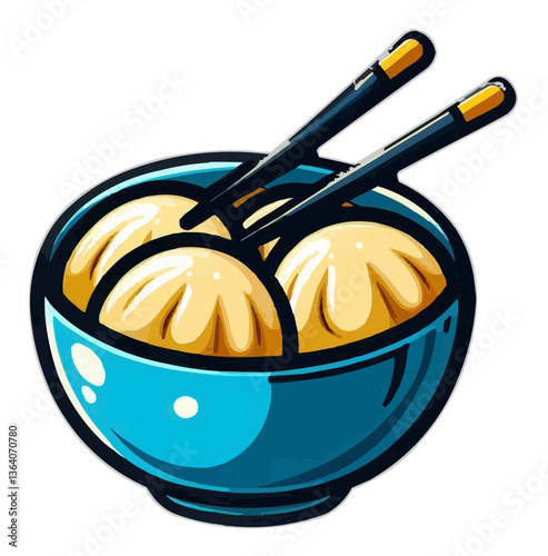Dumplings in a bowl