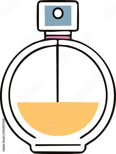 Simply illustrate perfume bottle simple illustrations.