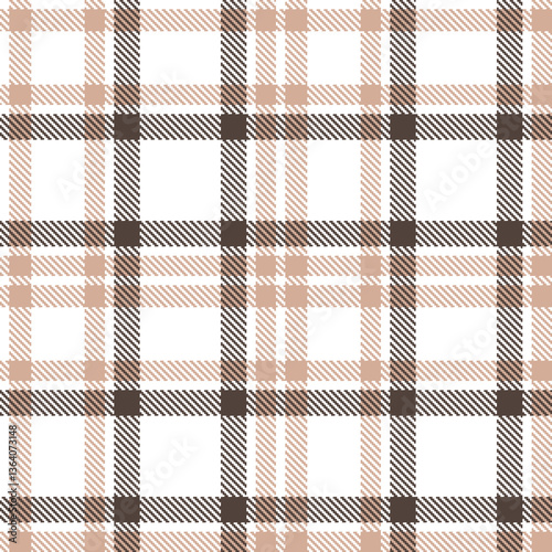 Modern Seamless Tartan in Bright White tones Textile Design Variant 2715