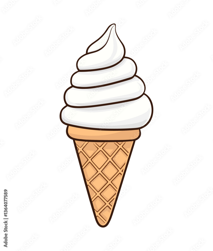 Vanilla Ice Cream Cone Vanilla Ice Cream Cone