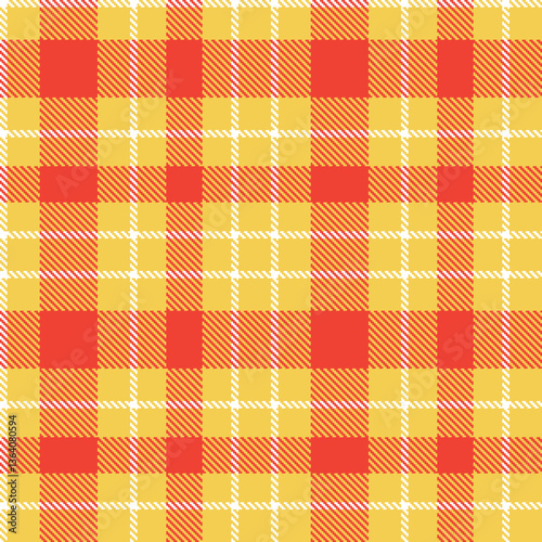 Modern Seamless Tartan in Dark Maize tones Textile Design Variant 2793