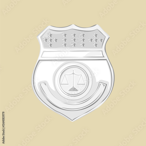 Legal badge, aesthetic illustration vector