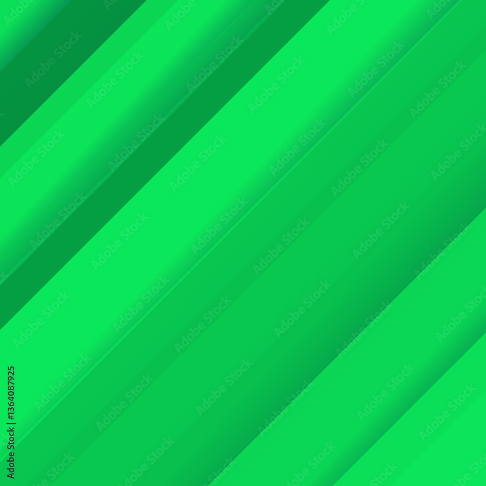 Fototapeta premium Abstract green background with diagonal lines, modern graphic design, vibrant colors, geometric shapes