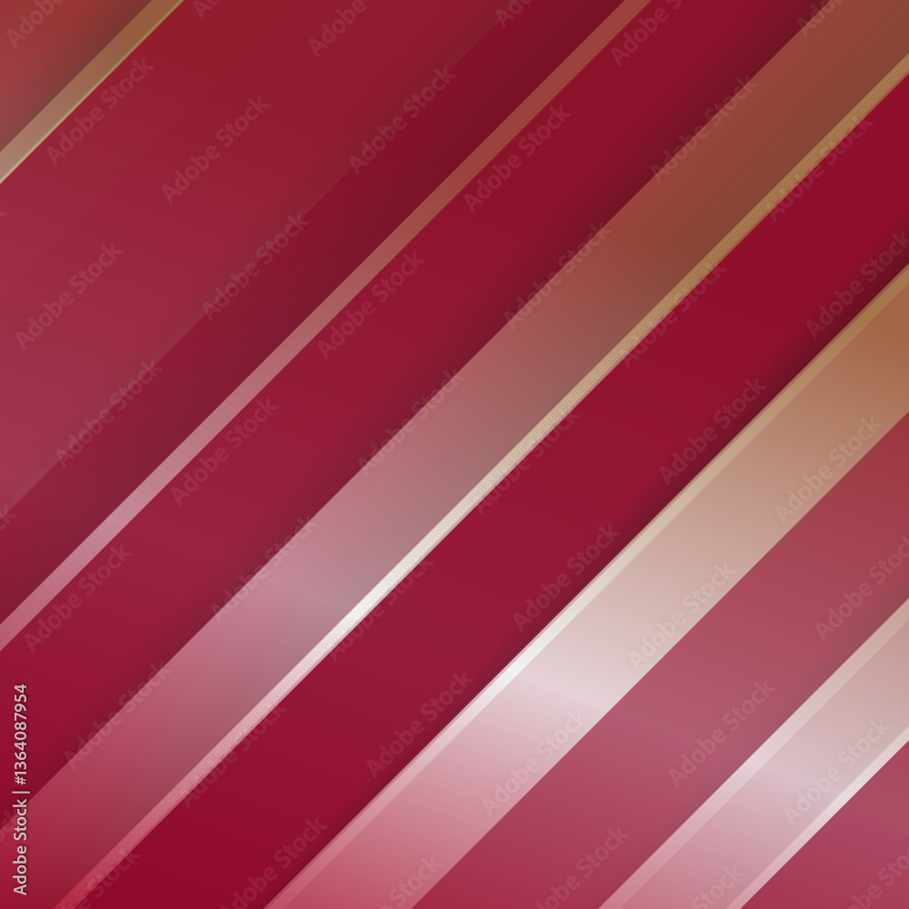 Fototapeta premium Abstract diagonal stripes in shades of red and gold, modern design, graphic element, background