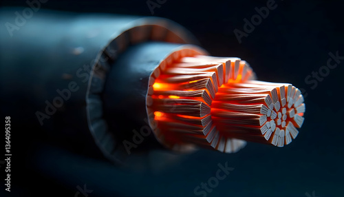 Cross section of high-voltage cable