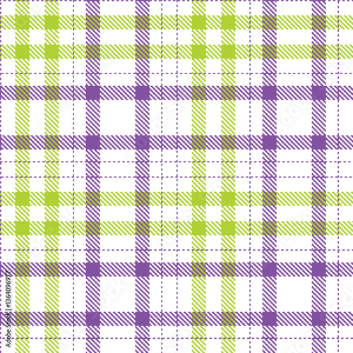 Modern Vivid White Seamless Tartan Textile Design Variant 2945