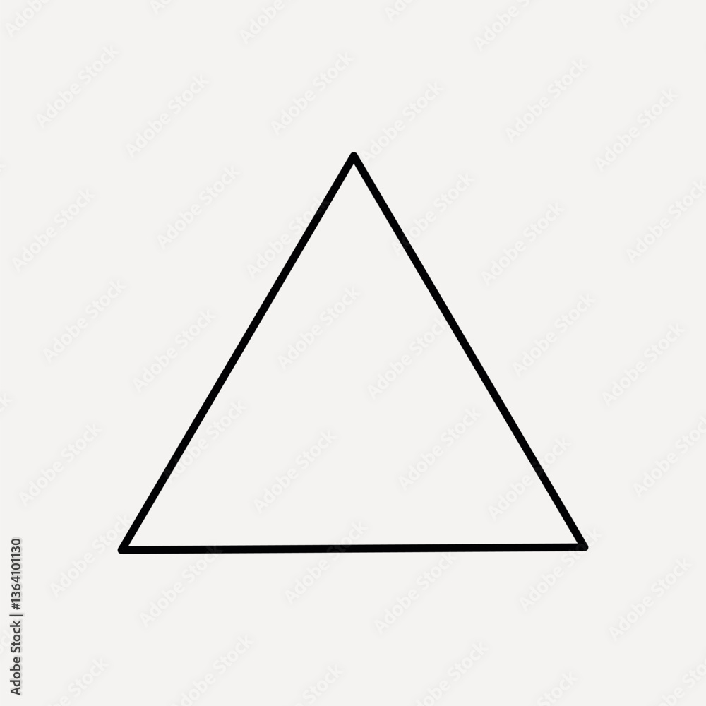 Triangle, geometric shape vector Triangle, geometric shape vector