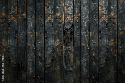 High Detail Image of Weathered Wooden Planks Background
