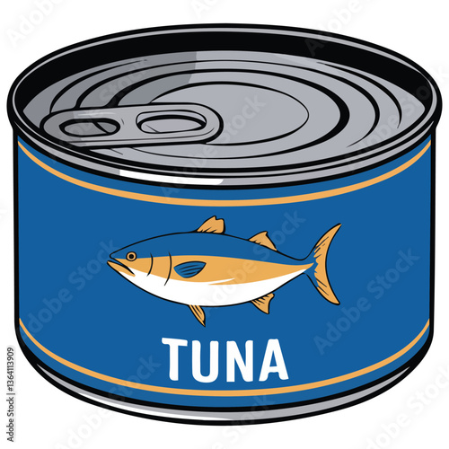 Tuna can illustration