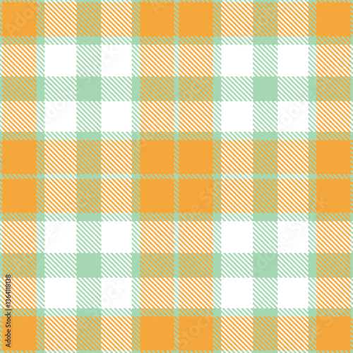 Rich Hospital Green and Smoky Butterscotch Seamless Tartan Textile Design