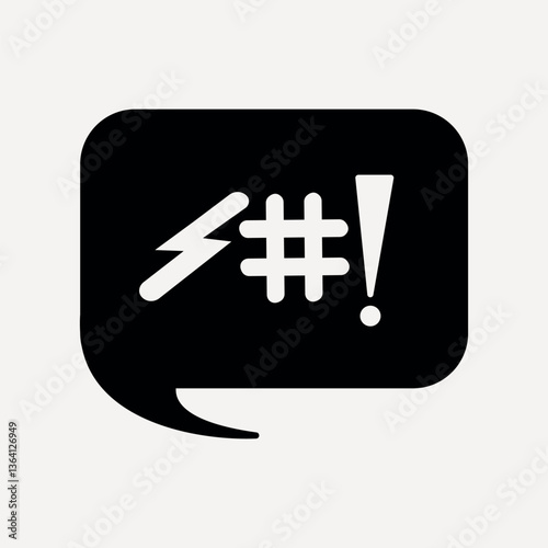 Verbal abuse flat icon vector