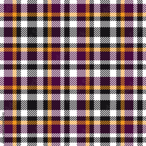 Modern Bright White Seamless Tartan Textile Design Variant 450