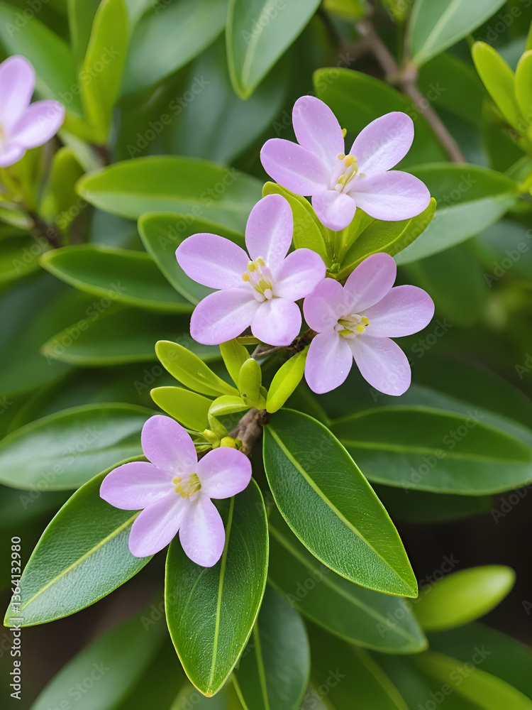 close up of a sheep laurel plant, one of the first springtime blossoming plants in germany close up of a sheep laurel plant, one of the first springtime blossoming plants in germany