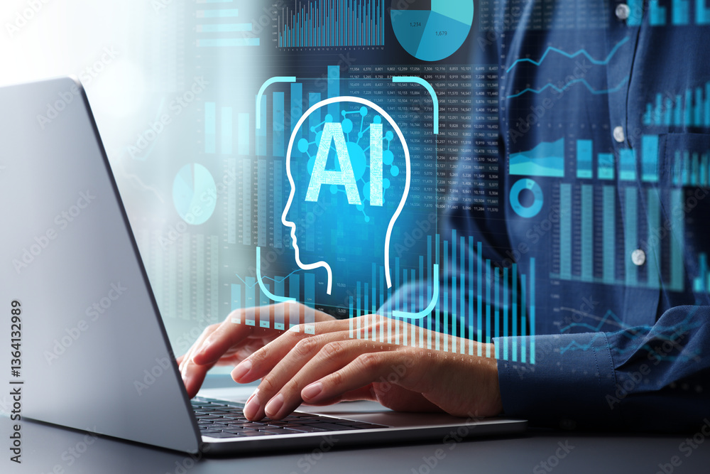 Φωτογραφία AI analytics and business management