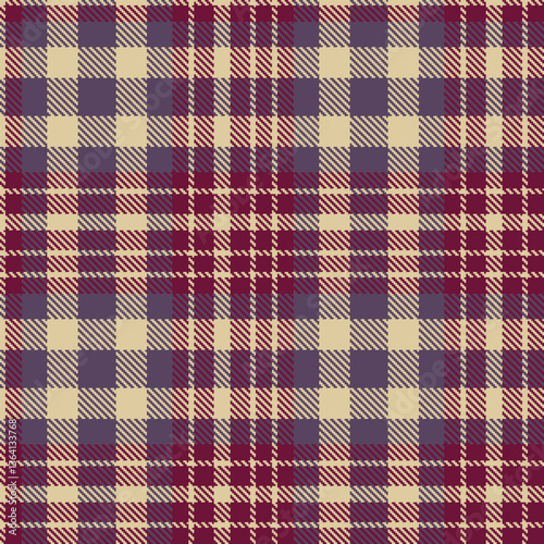 Wallpaper Mural Cool Beige and Dark Merlot Seamless Tartan Textile Design Torontodigital.ca