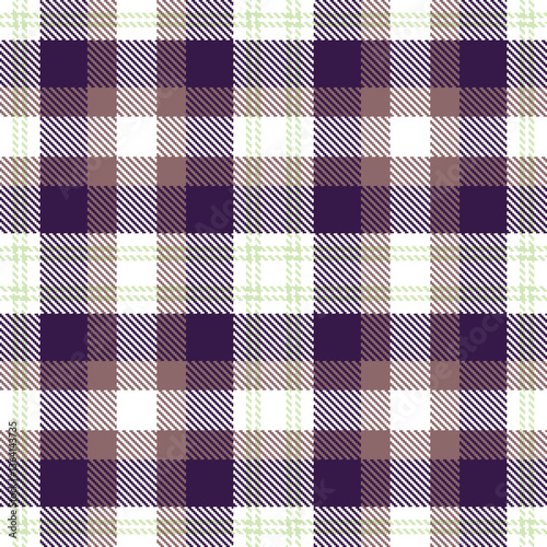 Modern Neon White Seamless Tartan Textile Design Variant 659