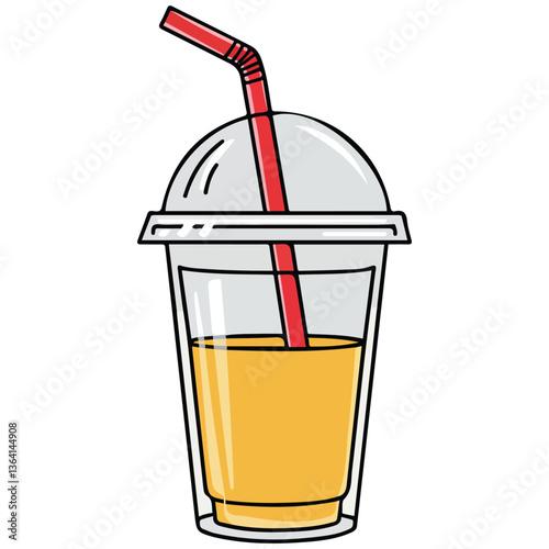 Fruit smoothie in cup