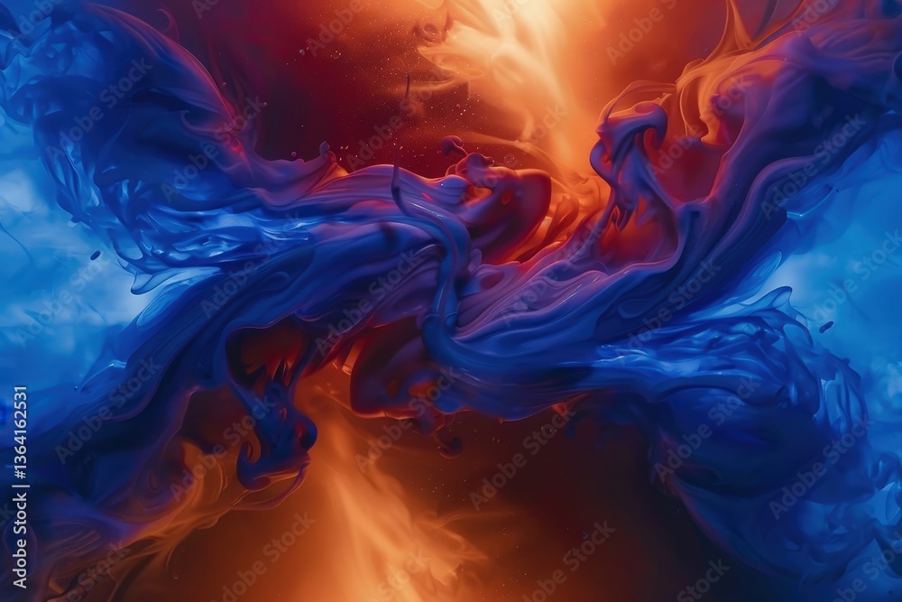 A vibrant abstract image featuring swirling blue and orange tones, creating a dynamic interplay of colors and fluid shapes. A vibrant abstract image featuring swirling blue and orange tones, creating a dynamic interplay of colors and fluid shapes.
