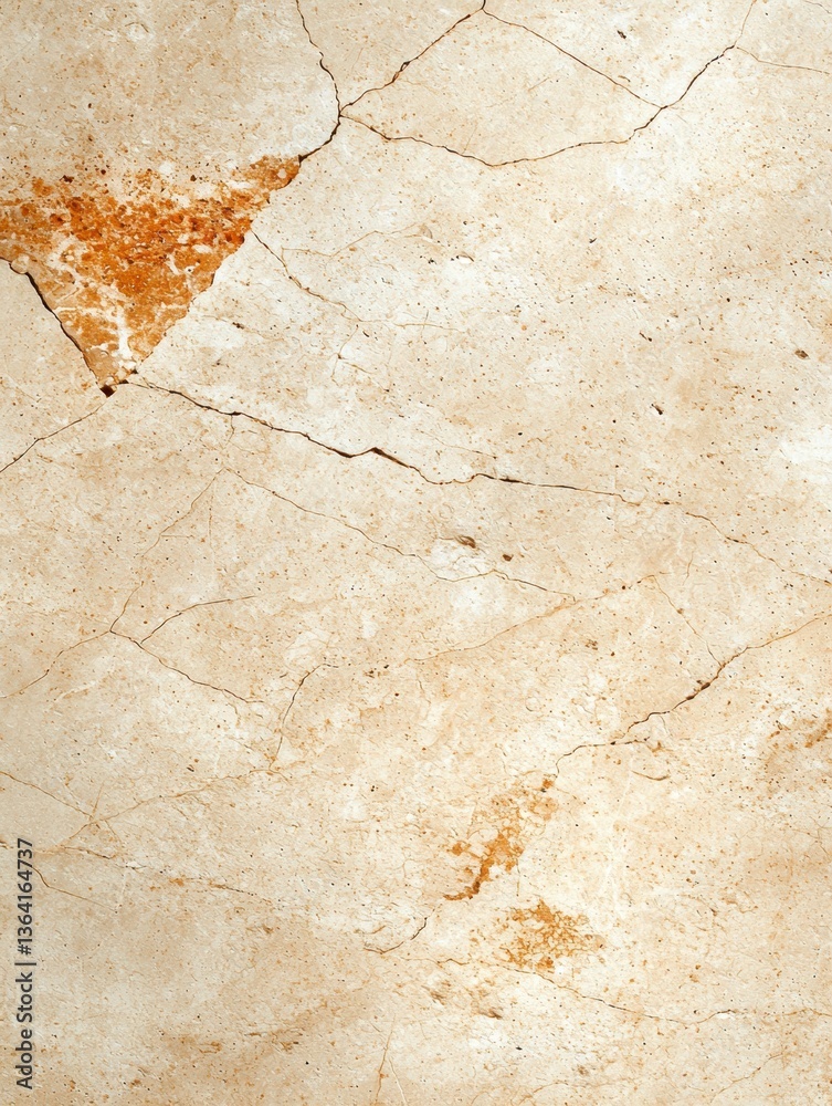 Fototapeta premium Cracked Beige Stone Texture
