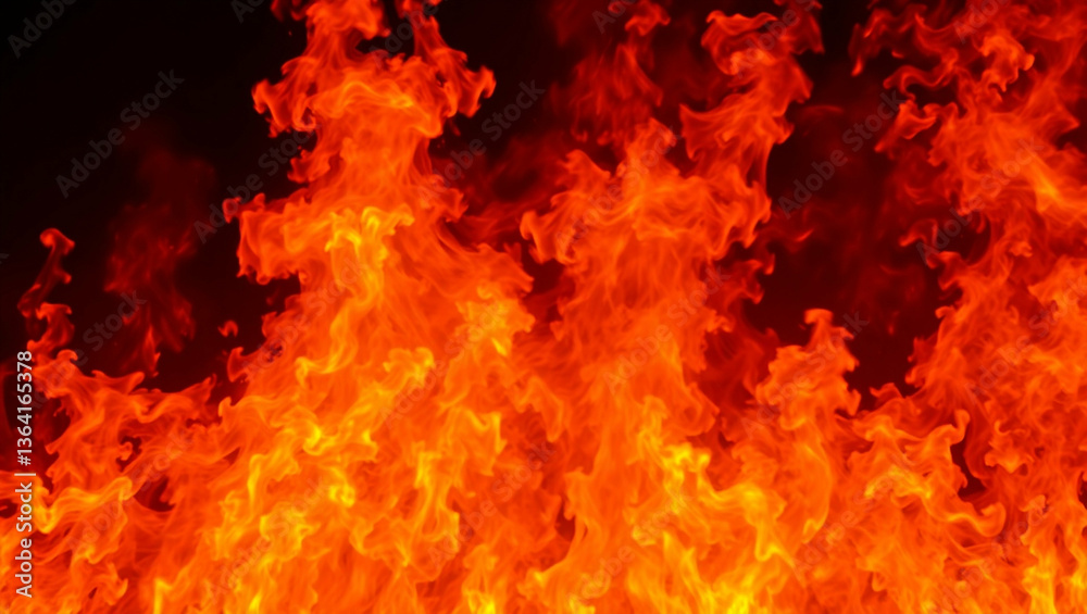 A fiery inferno: Visualizing intense heat and dynamic energy in orange and red A fiery inferno: Visualizing intense heat and dynamic energy in orange and red