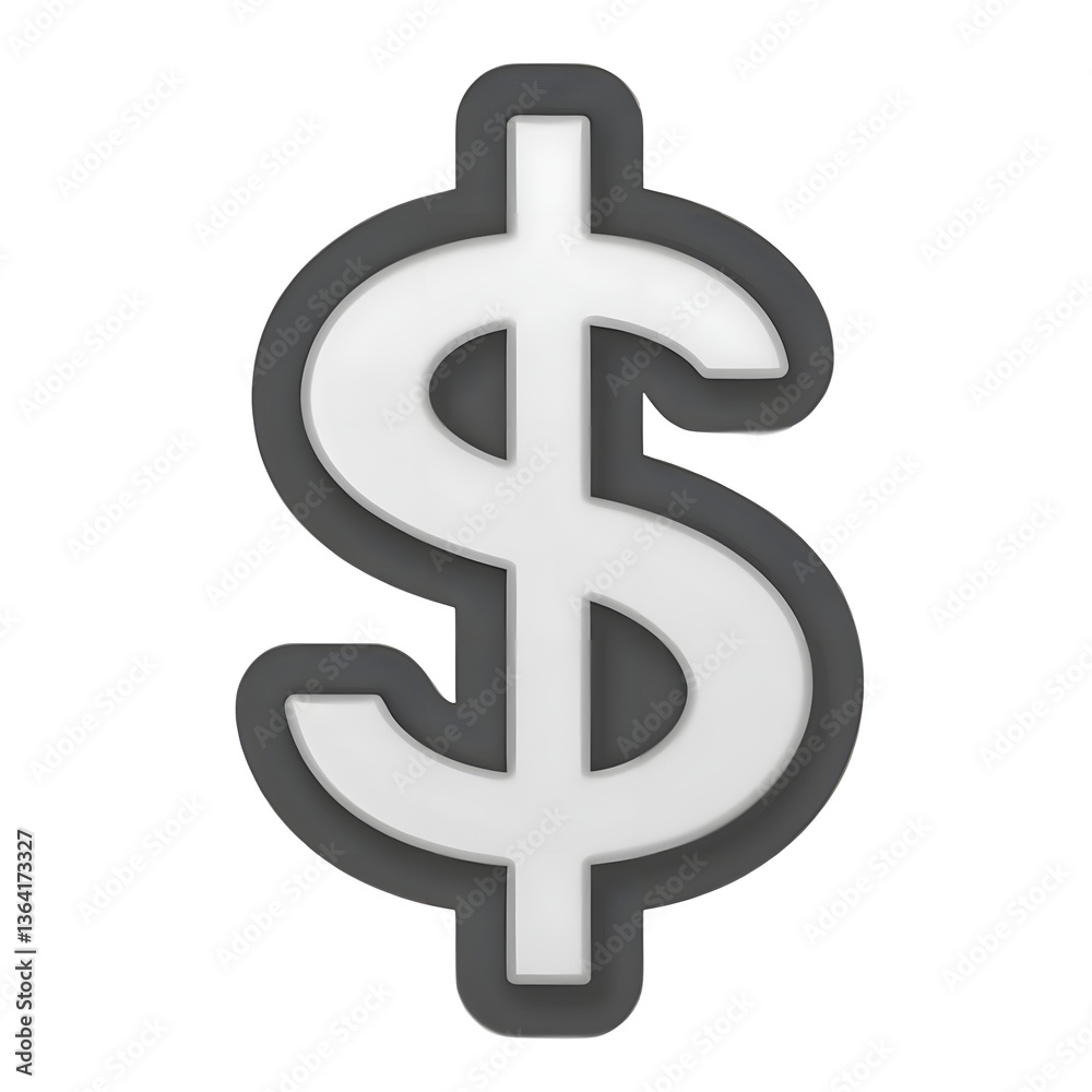 A polished line art icon depicting a dollar sign symbolizing financial security wealth and economic power A polished line art icon depicting a dollar sign symbolizing financial security wealth and economic power