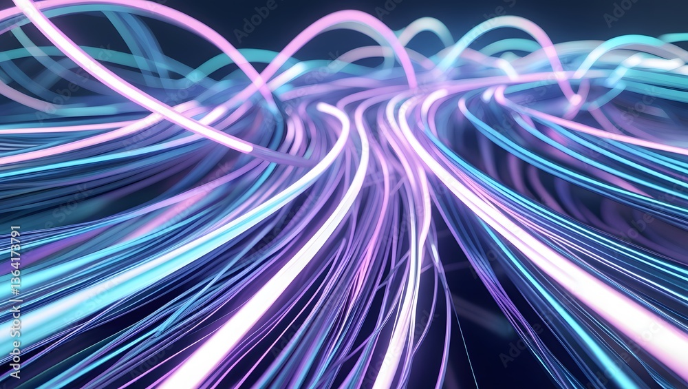 background 3d Futuristic Fiber Optic Waves background 3d Futuristic Fiber Optic Waves