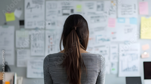 A whiteboard filled with unique value proposition ideas.