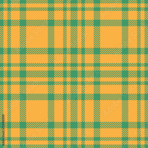 Soft Ocean Green Seamless Tartan with Rich Butterscotch accents Textile Design