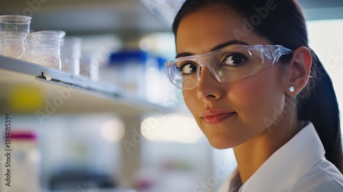 A bioengineer testing genetically modified organisms, advanced laboratory with biotech tools and petri dishes, High-tech style