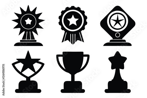 Award Showcase: A collection of different awards showcasing the variety of recognitions and achievements