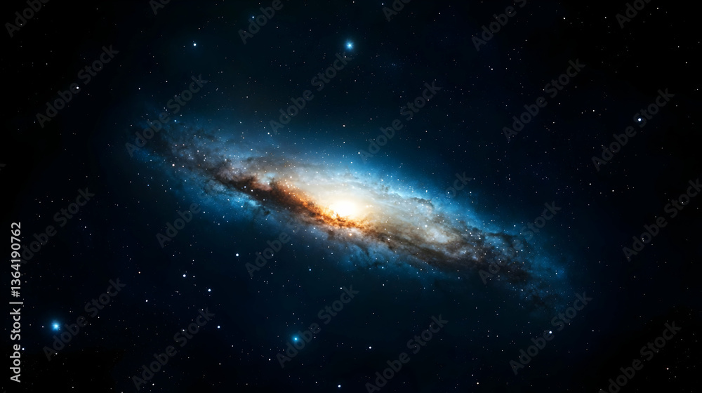 Spiral Galaxy In Deep Space Spiral Galaxy In Deep Space
