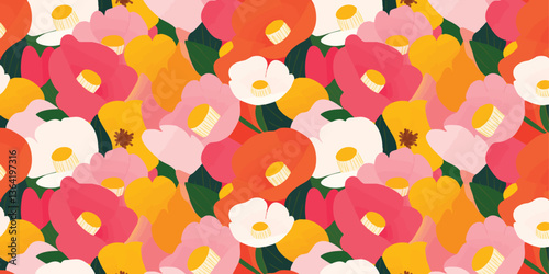 An eye-catching floral patt...