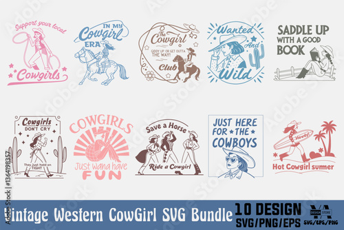 Vintage illustration of cowgirl vector t shirt design vector graphic typographic poster or tshirts