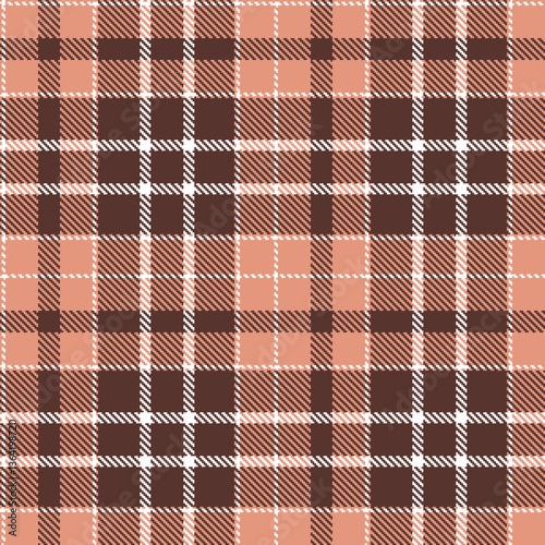 Wallpaper Mural Deep Blush and Muted White Seamless Tartan Textile Design Torontodigital.ca
