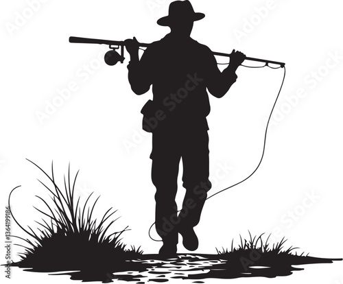 Fishing vector Silhouette 