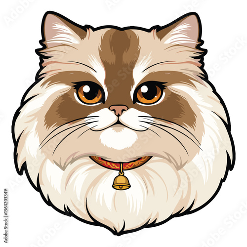 Soft And Fluffy Cat Face With Tiny Whiskers