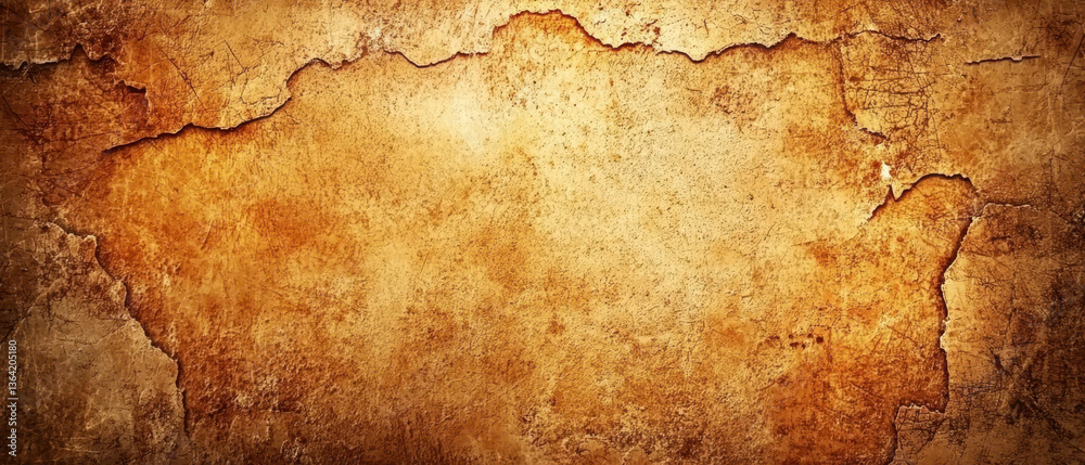 Obraz premium A textured background featuring cracked, weathered surfaces in earthy tones, resembling old plaster or stone.