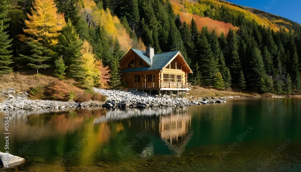 Obraz premium house on the lake