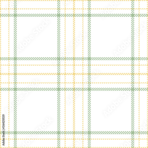 Modern Seamless Tartan in Soft White tones Textile Design Variant 1406