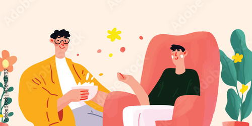 Two individuals engaged in ...