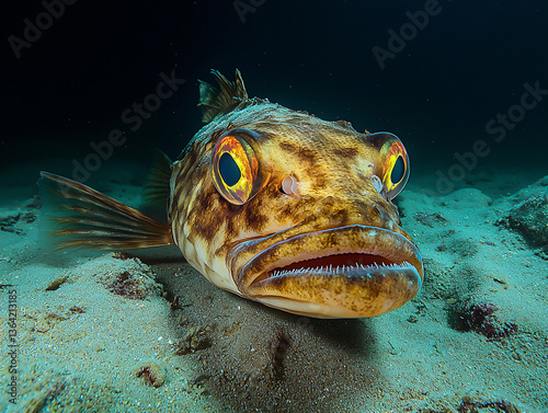  abyssal fish with glowing eyes