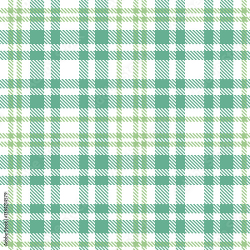 Modern Seamless Tartan in Pale White tones Textile Design Variant 1451