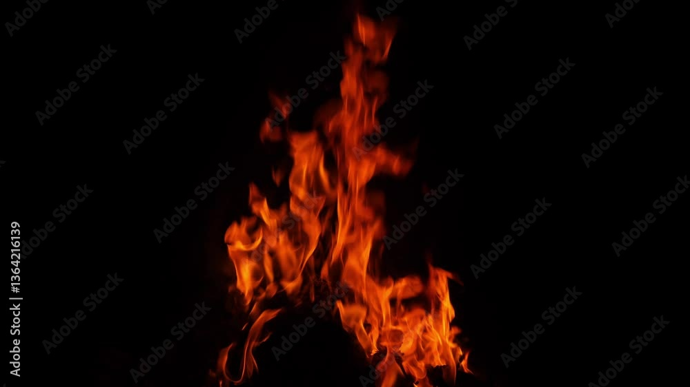 Fire is burning garbage at night Fire is burning garbage at night