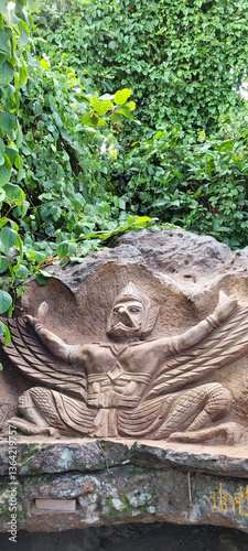 Obraz na płótnie Art of stone relief w salonie