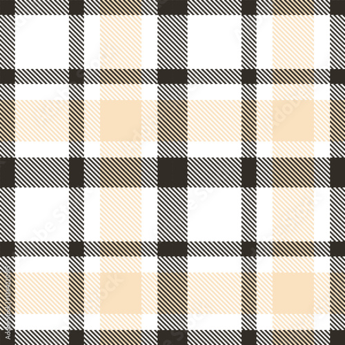 Modern Seamless Tartan in Dusty White tones Textile Design Variant 1524