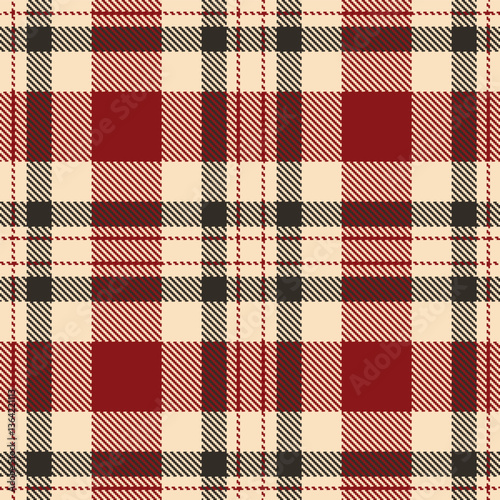 Modern Seamless Tartan in Smoky Light Peach tones Textile Design Variant 1526