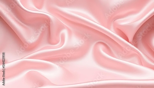 Smooth, soft, pale pink fabric folds