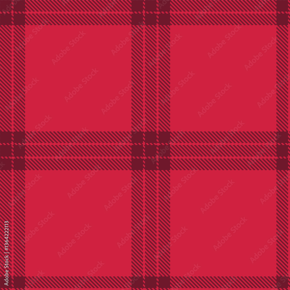 Obraz premium Soft Maroon Seamless Tartan with Rich Rose Red accents Textile Design