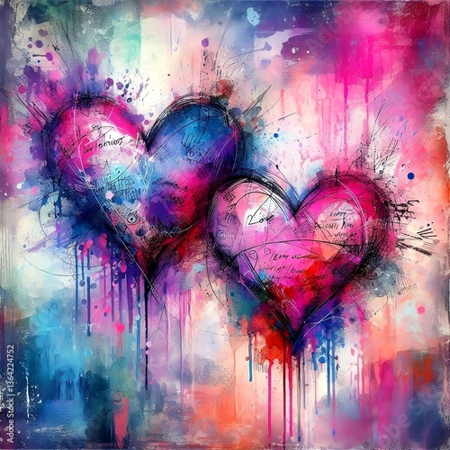 A fusion of artistic mediums that vividly the joy of love.